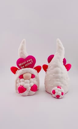 Valentine's Day Sheep Gnome 3d model