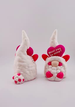 Valentine's Day Sheep Gnome 3d model