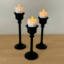 Candle Sticks for Tea Light LED Candles 3d model