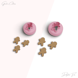 Christmas Studs Polymer Clay Cutter Package, Mini Christmas Set, 10 Models, 2 Sizes Included, No:961 3d model