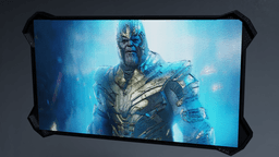 3d printable tile with frame of Thanos 3d model