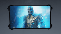 3d printable tile with frame of Thanos 3d model