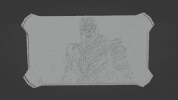 3d printable tile with frame of Thanos 3d model