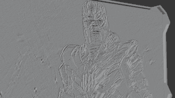 3d printable tile with frame of Thanos 3d model