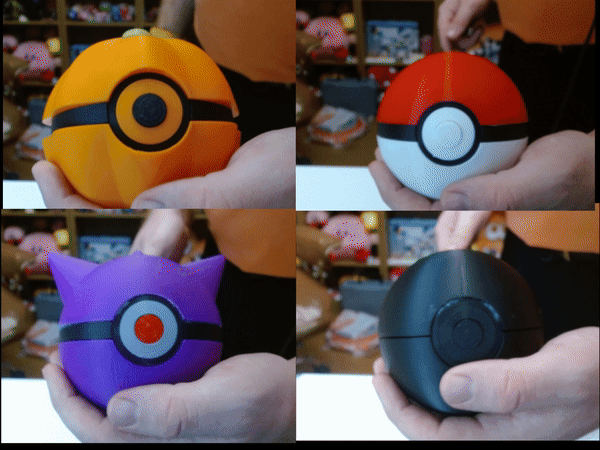 Editable Poke Ball Base 3d model