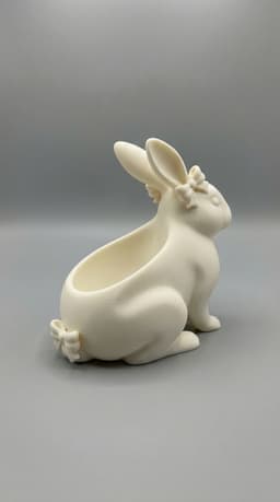 Coquette Bunny Makeup Brush Holder | Elegant Vanity Organizer Decor 3d model