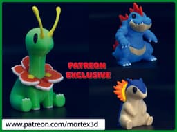 TOTODILE Pokemon Mini figure 3d model