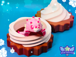 Dessert Triceratops Collab Set 3d model