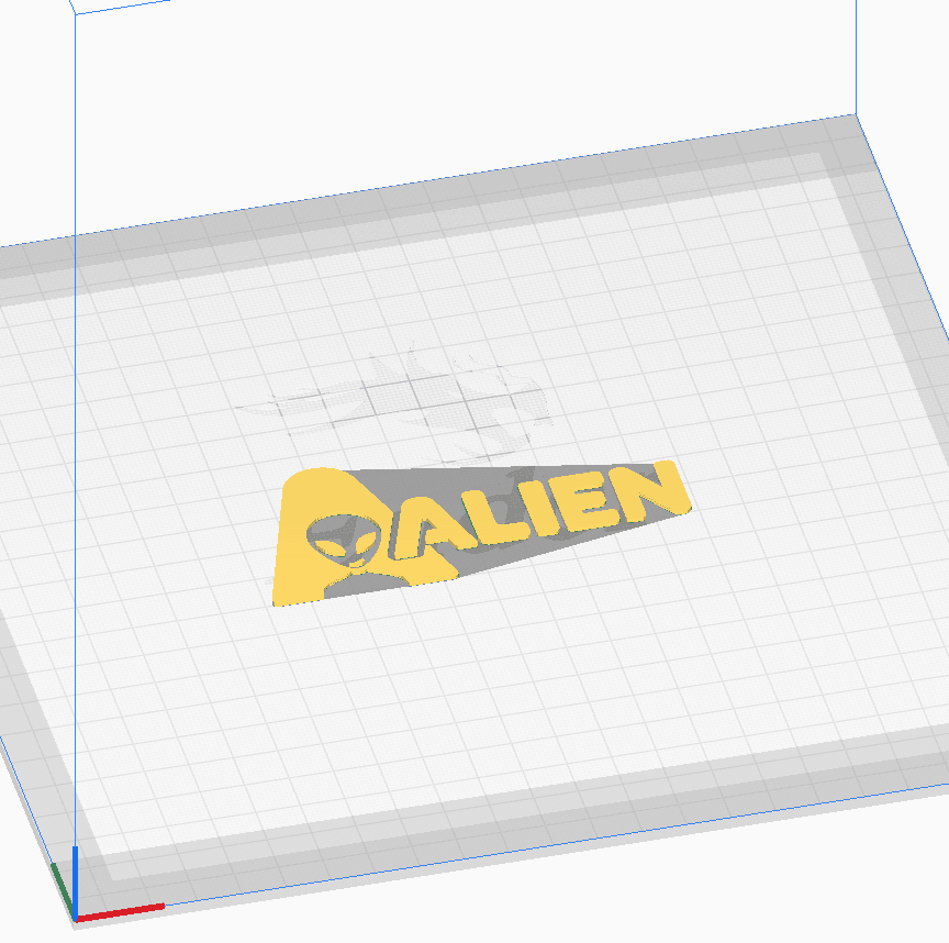 ALIEN KEYCHAIN 3d model