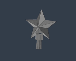 Christmas Tree Topper with LED tea light 3d model