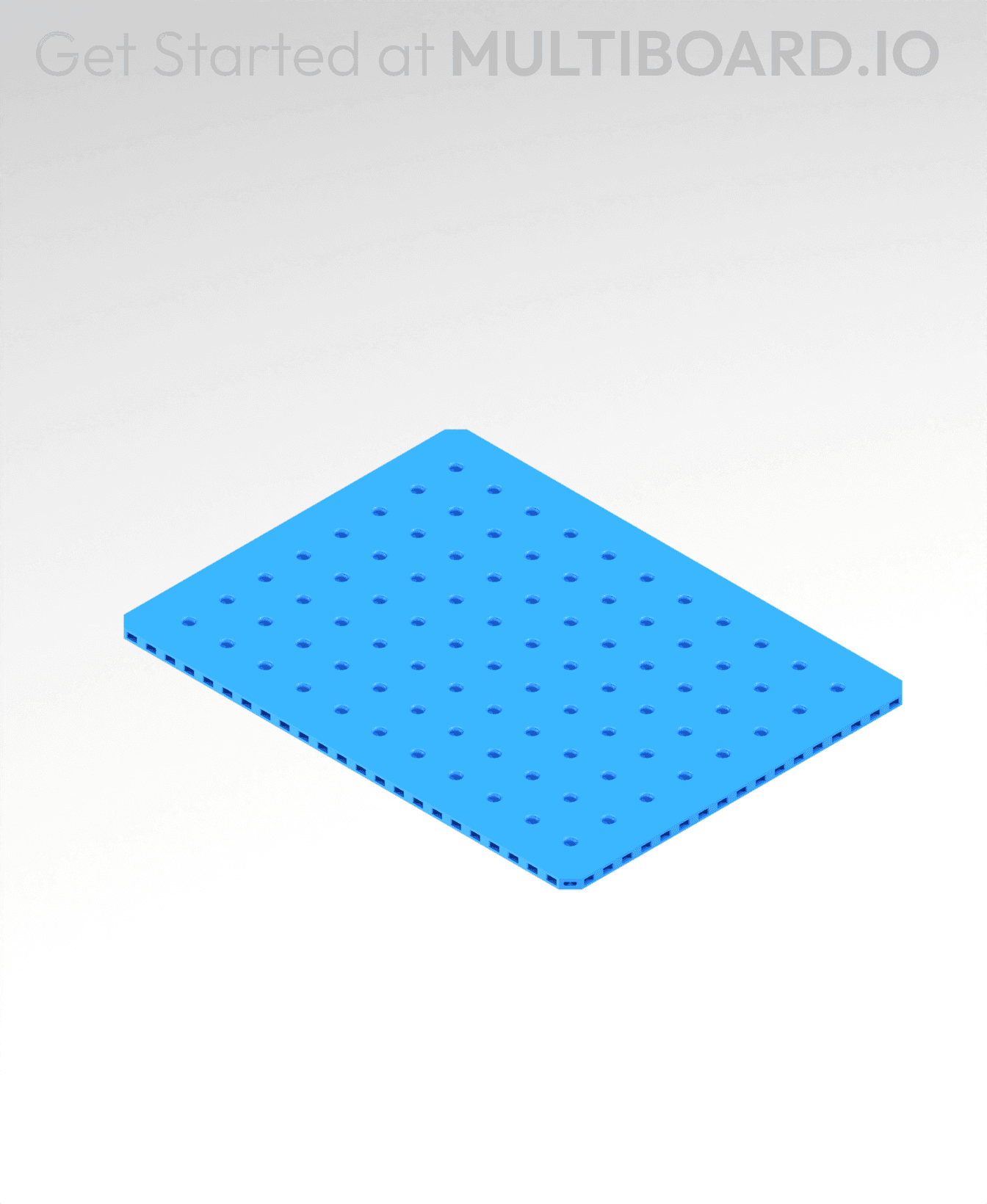 9x12 MU - Small Thread MU - MultiBoard Plate 3d model
