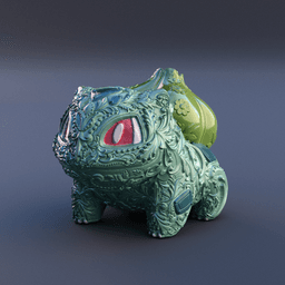 001. Bulbasaur - Basic & Ornamental 3d model