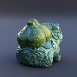001. Bulbasaur - Basic & Ornamental 3d model