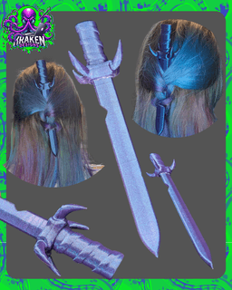 Sword Hair Pin 3d model
