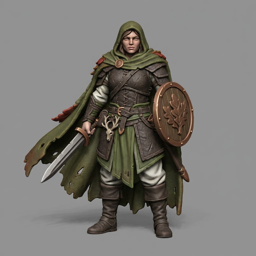 Iris and Orin - Oakshield Warden STL - Wildwood Women Rangers 3d model