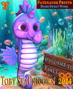 Toby The SeaUnicorn 3d model