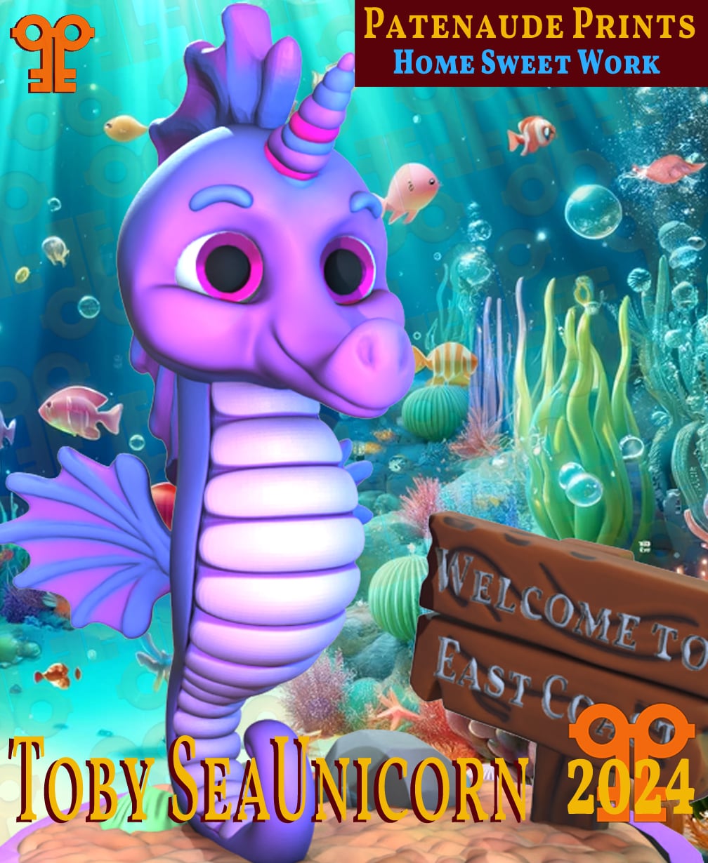 Toby The SeaUnicorn 3d model