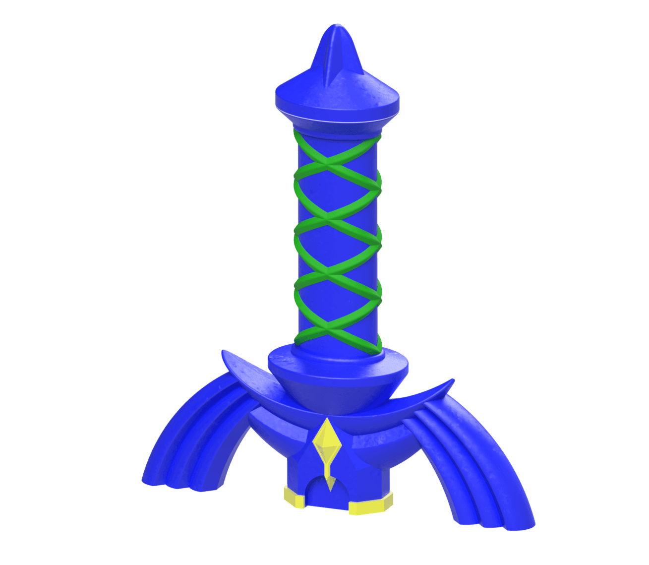 Collapsing Master Sword (Three Color) 3d model