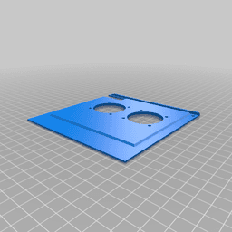Dual 40 mm fan lids for Ender 3/PRO AIO case 3d model