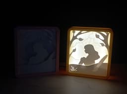 Estel’s Light – Symbolic Backlit Frame STL 3d model