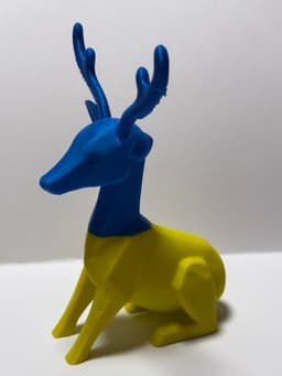 Christmas reindeer 3d model