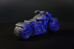 Chopper Motorcycle - Print in place 3d model