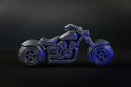 Chopper Motorcycle - Print in place 3d model