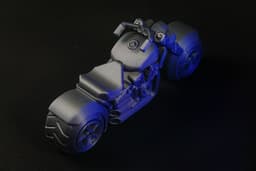 Chopper Motorcycle - Print in place 3d model