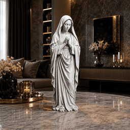 Praying Virgin Mary Statue STL | Blessed Mother Sculpture | Catholic 3D Print Model 3d model