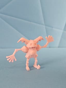 Mr Mime Low Poly Pokemon 3d model