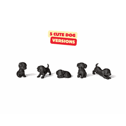 LAZY DOGS / MODERN DOG SCULPTURES / BLACK SCULPTURES / TOY 3d model