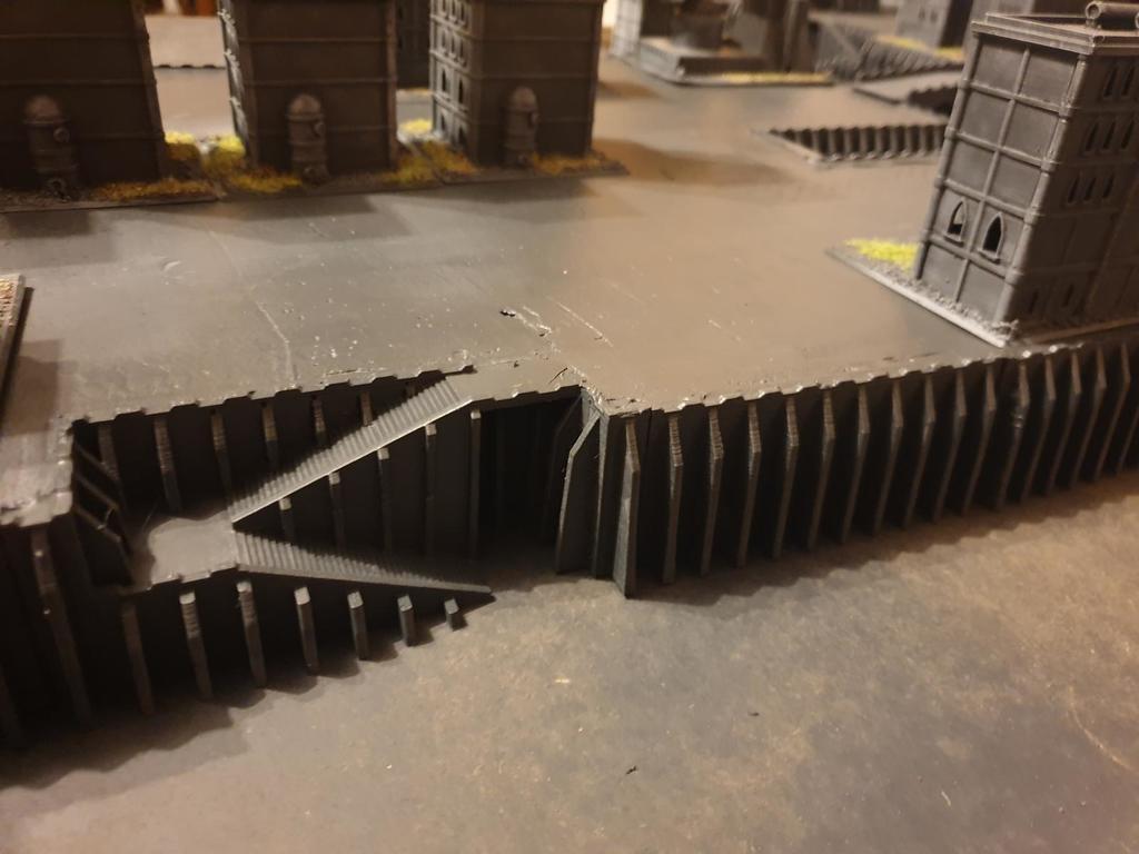 Epic 40K Imperial City Topography parts 3d model
