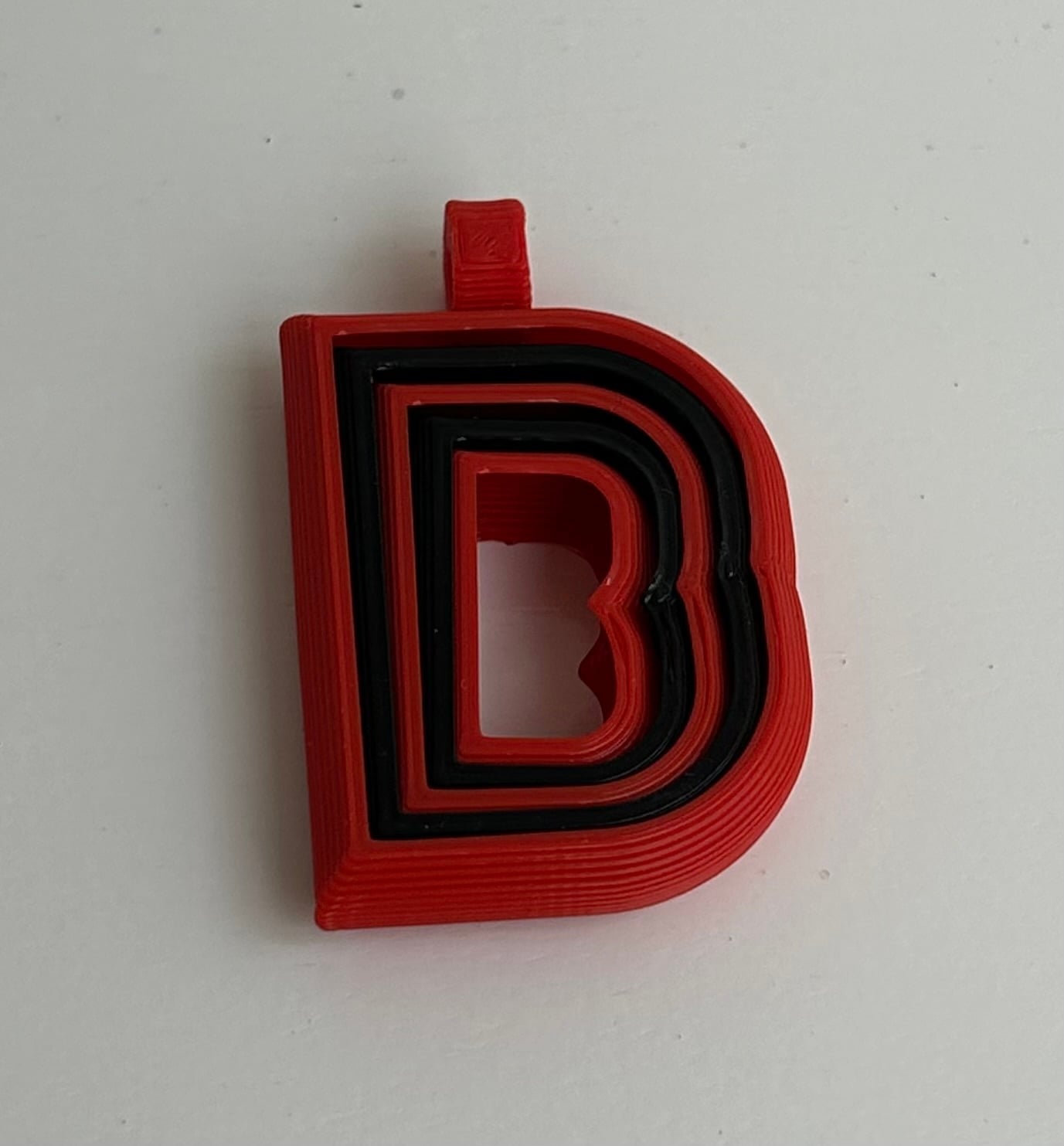 fidget alphabet keychain 3d model