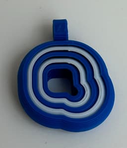 fidget alphabet keychain 3d model