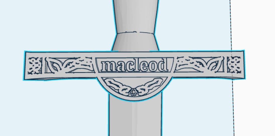 Desktop Swords Wall Mount 3d model