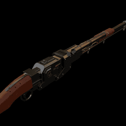 Mandalorian Anban sniper rifle 3d model