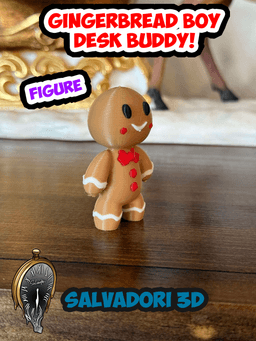 Gingerbread Boy Desk Buddy 3d model