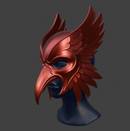 Horus Feathered Falcon Mask 3d model