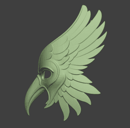 Horus Feathered Falcon Mask 3d model
