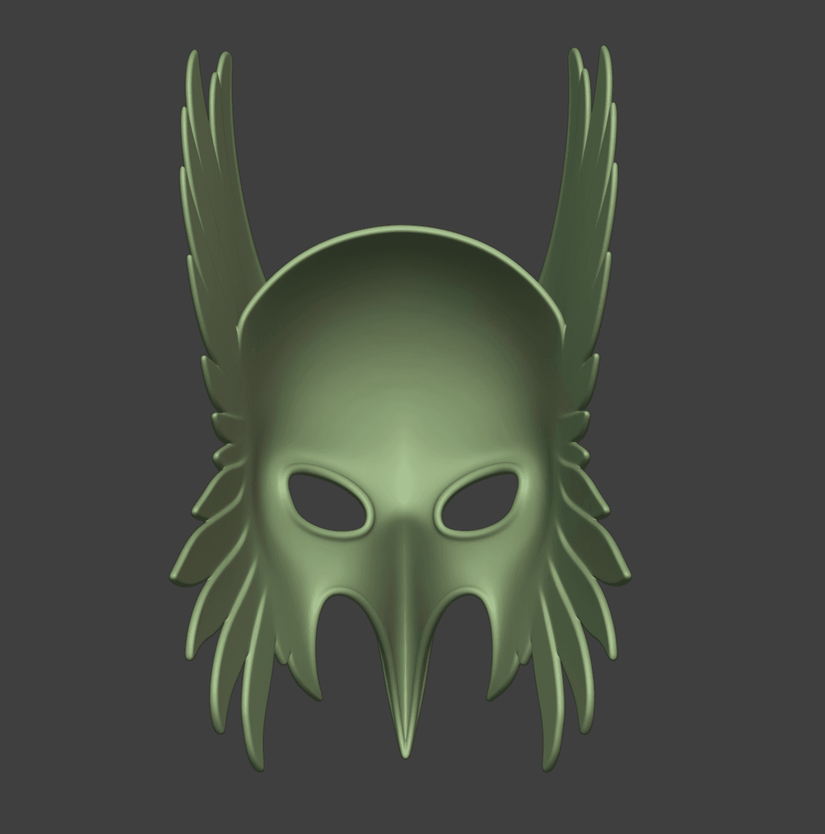 Horus Feathered Falcon Mask 3d model