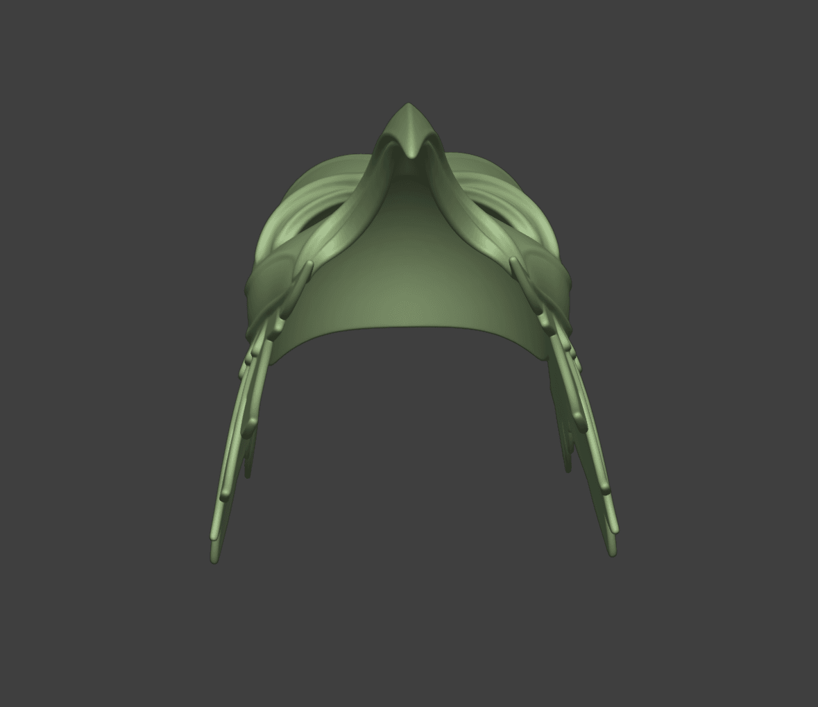 Horus Feathered Falcon Mask 3d model