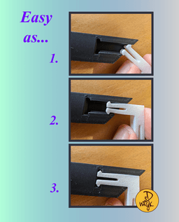 233 x 233mm Modular Picture Frame for Hueforge - TWIN SLOT 3d model