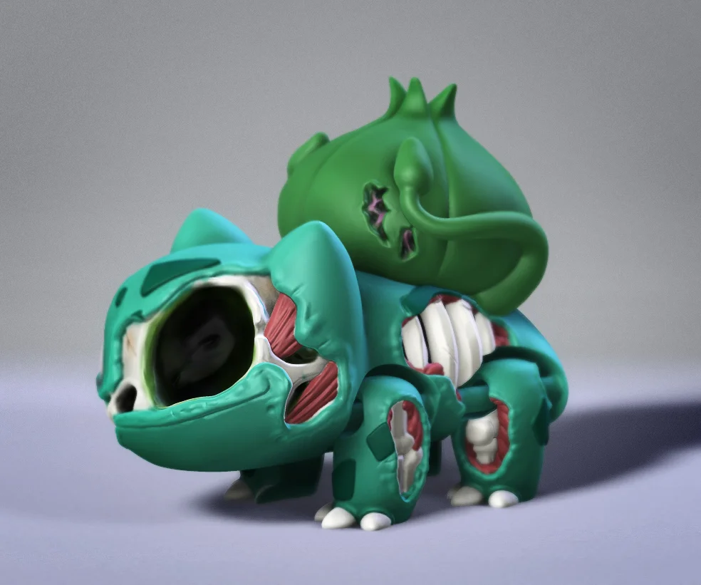 Zombie Bulbasaur 3d model