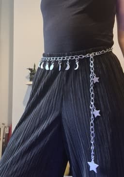 Print in Place Chain (plus belt accessories) 3d model