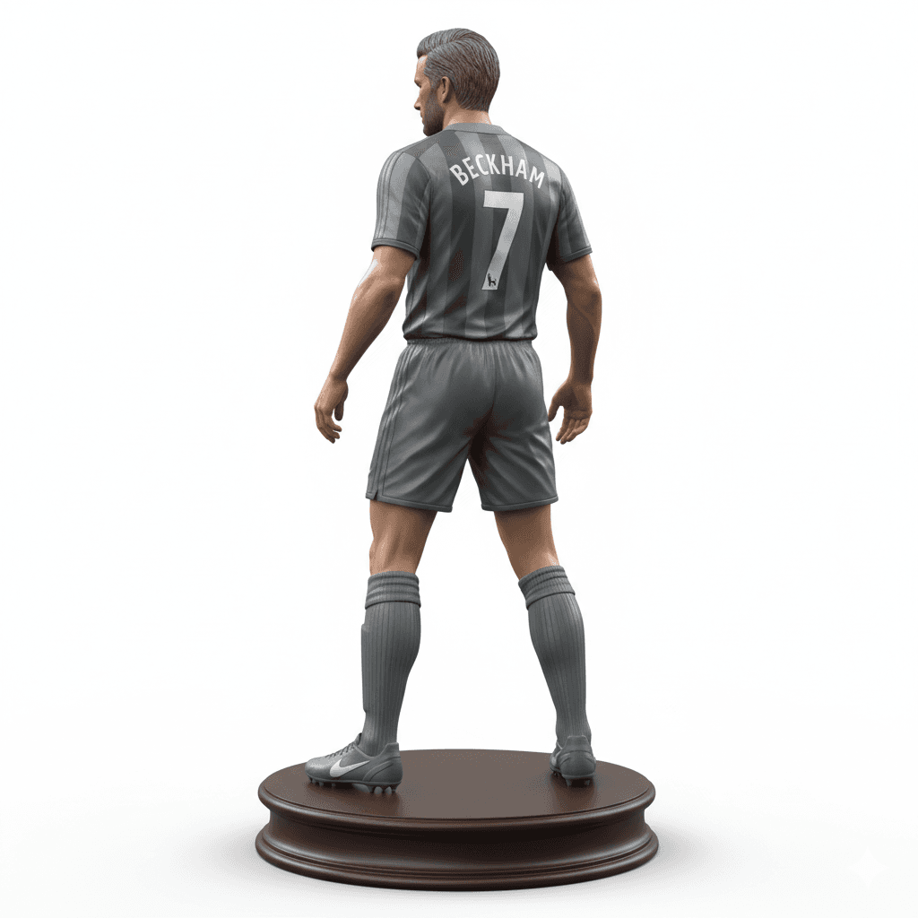 Football Player : David Beckham Football Soccer Superstar 3d model