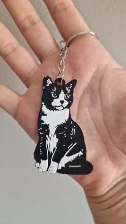 Pack 50 STL/3mf CATS kEYCHAINS+MAGNETS 3d model