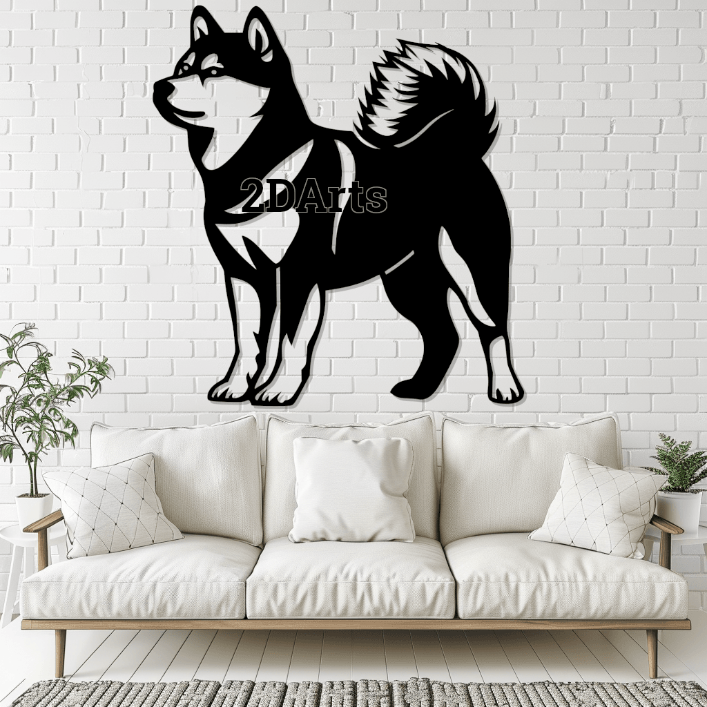 Shiba Inu 2D Wall Art/Window Art 3d model