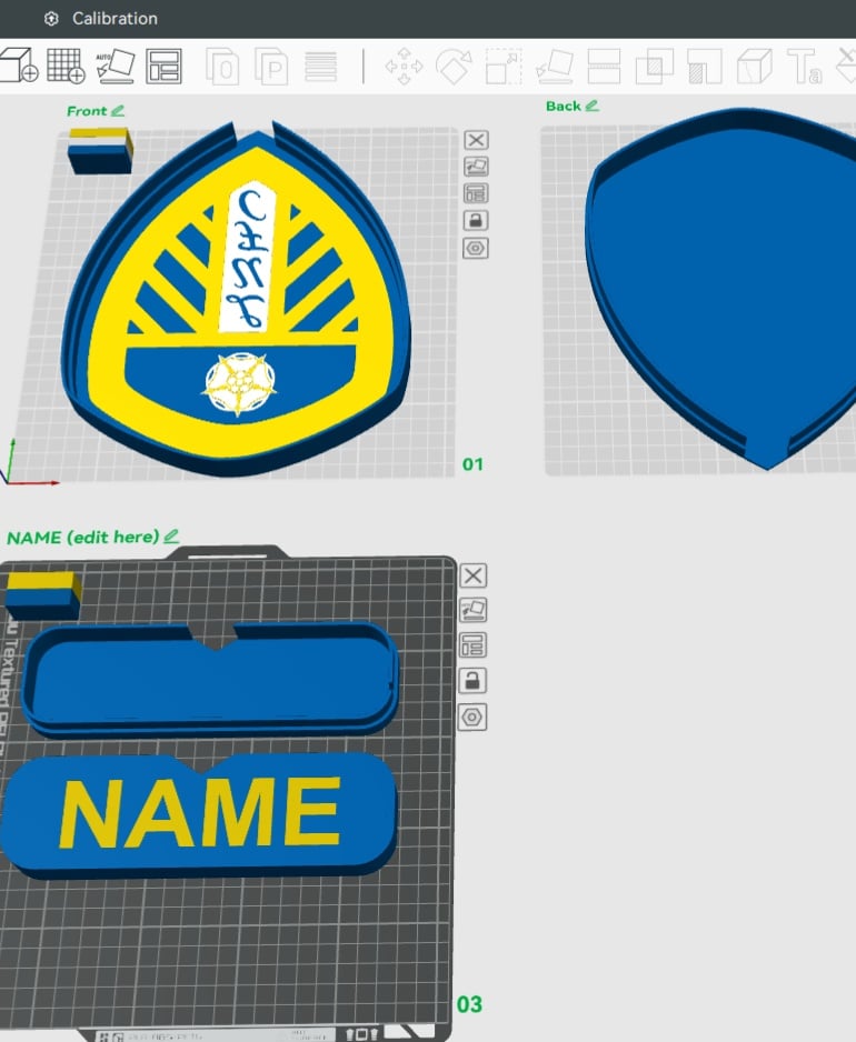 Leeds United F.C. Sign - LED Strip Compatible 3d model