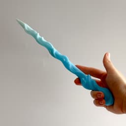 Water Element Magic Wand | Flowing Fantasy Spellcaster Wand 3d model