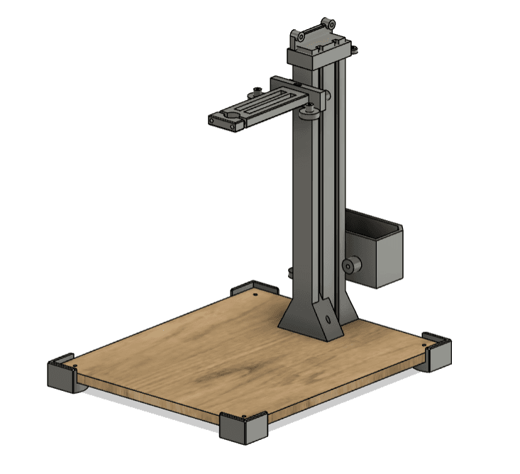 Presse à inserts à balancier réglable. 3d model
